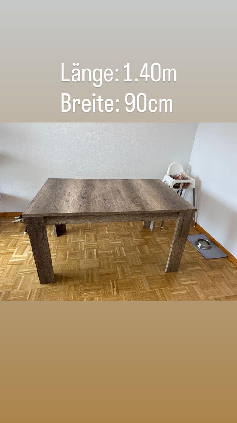 Set di tavolo e panche: Esstisch ausziehbar + Stühle – Usato da Bronschhofen venduto da evan.mastrangelo 1