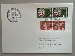Jubiläums Briefmarken-Ausstellung Chur 1963