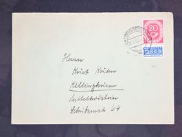 CL25 Enveloppe + Timbre Allemagne 1952