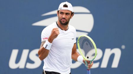 BOSS x Matteo Berrettini Spieler Tennis T-Shirt – Gr. L