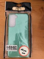 Schutzhülle f. Samsung S21 glitter mint neu