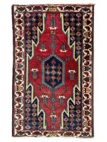 Tapis persan Mazlaghan ancien laine. Iran, 1960s, 127x78 cm