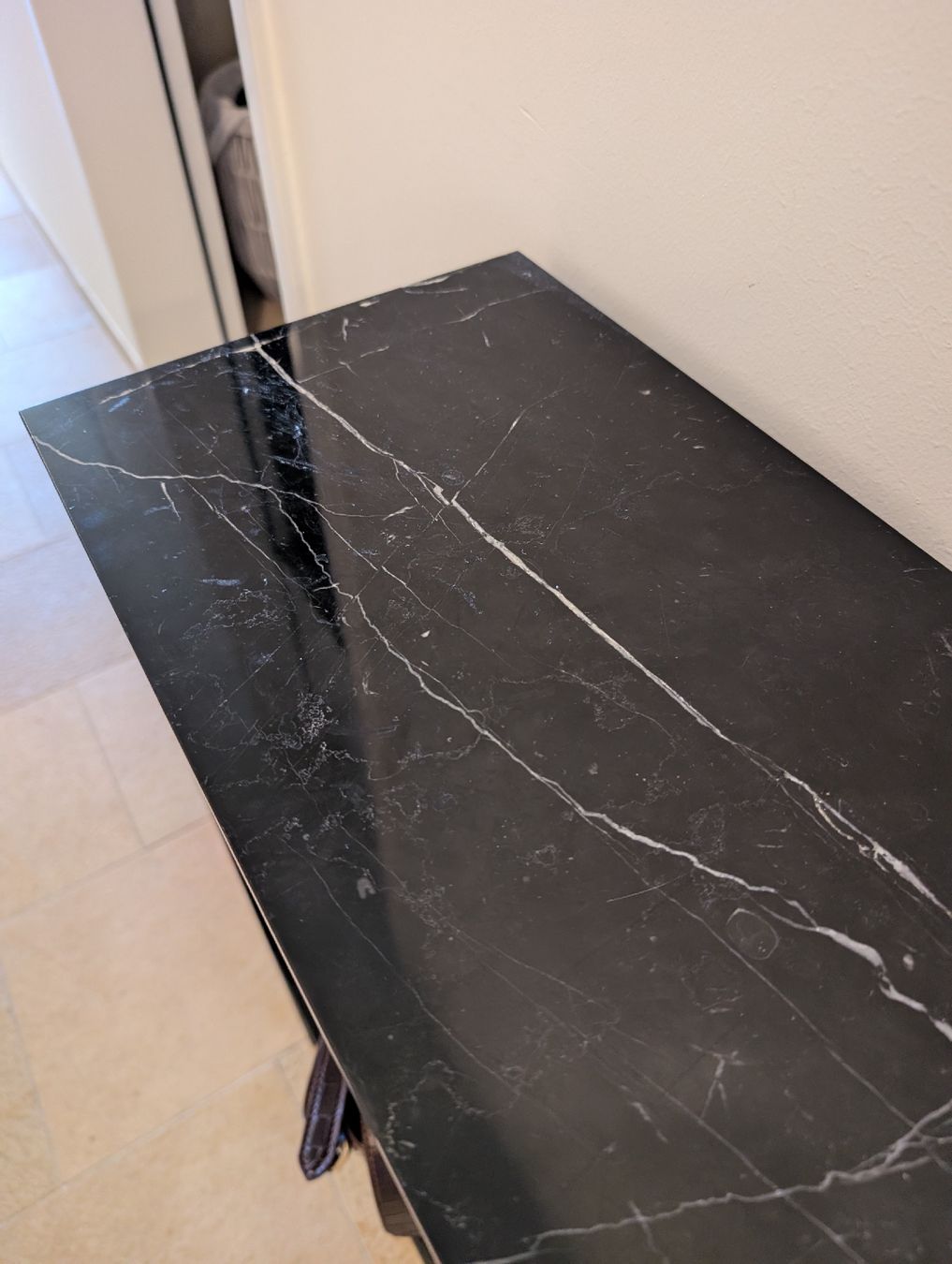 La Redoute Tables: Marble and metal console table – D'occasion à Wilen b. Wollerau par Amessa 2
