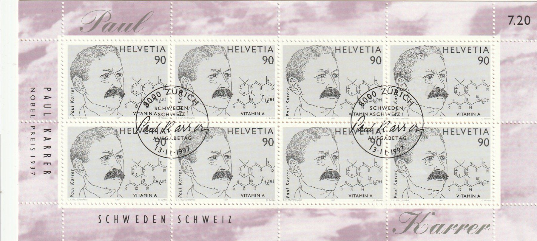 Alle Briefmarken: CH Briefmarken Lot diverse  Kleinbogen gestempelt – Gebraucht aus Rupperswil von Ema10 1