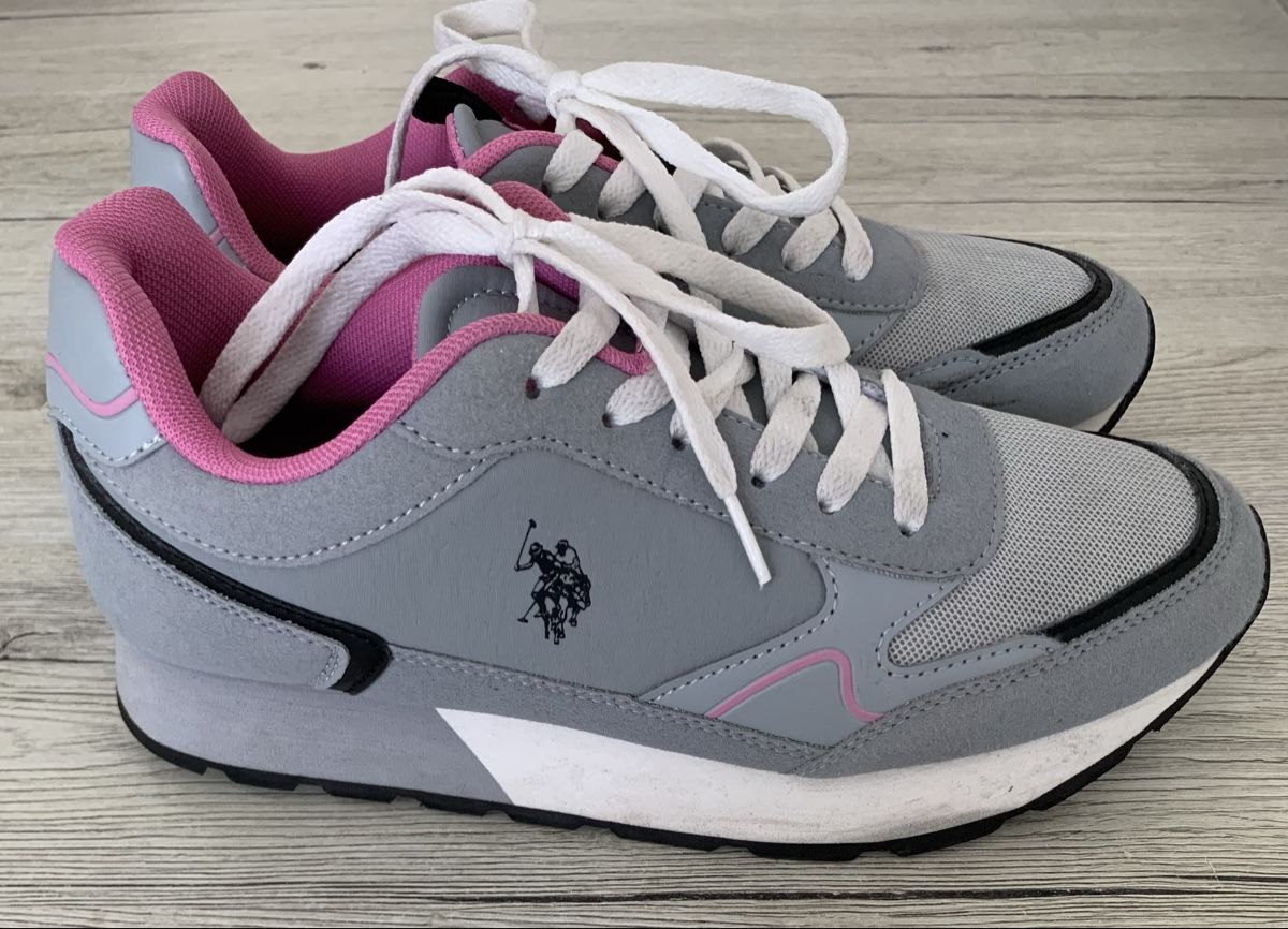 US Polo Damenschuhe: U.S. POLO ASSN. Sneaker donna grigia – Gebraucht aus Giubiasco von DaianaB 1