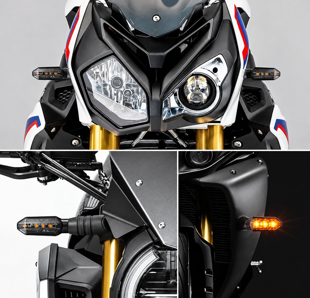 Tutti i ricambio per moto: 4x Motorrad Mini LED Blinker Universal E-Geprüft Smoke – Nuovo e nell'imballaggio originale da Untersiggenthal venduto da customs 7