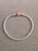 Silber Armband für Charms 20cm (Herz rosé) +Garantie