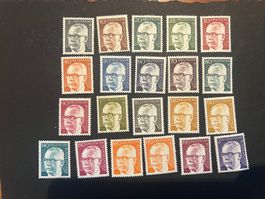 1970 BRD Heinemann komplett Dauerserie postfrisch (5888)
