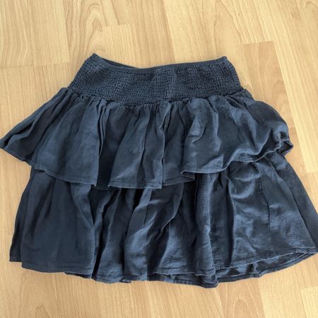Damen Rock mit Volants dunkelblau ganz neu