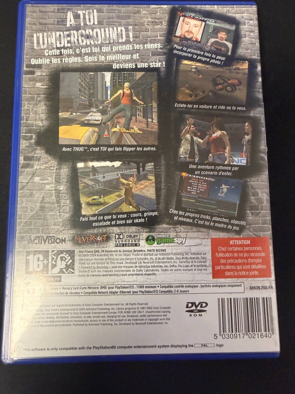 Sony Giochi: Tony Hawk's Underground - PS2 – Usato da Pont-de-la-Morge venduto da Darfal 2