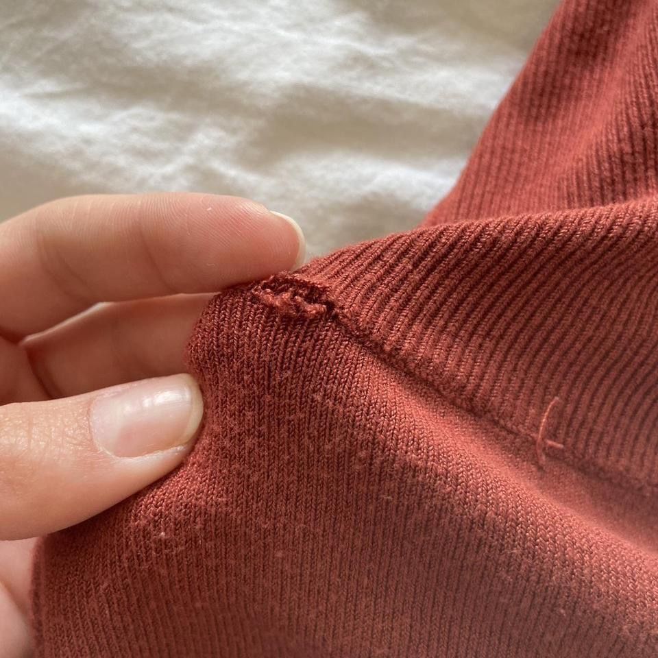 Only Pullover & Sweatshirts: Orange rust colored knitted turtleneck  – Gebraucht aus Spiegel b. Bern von pre1ovedthreads 6