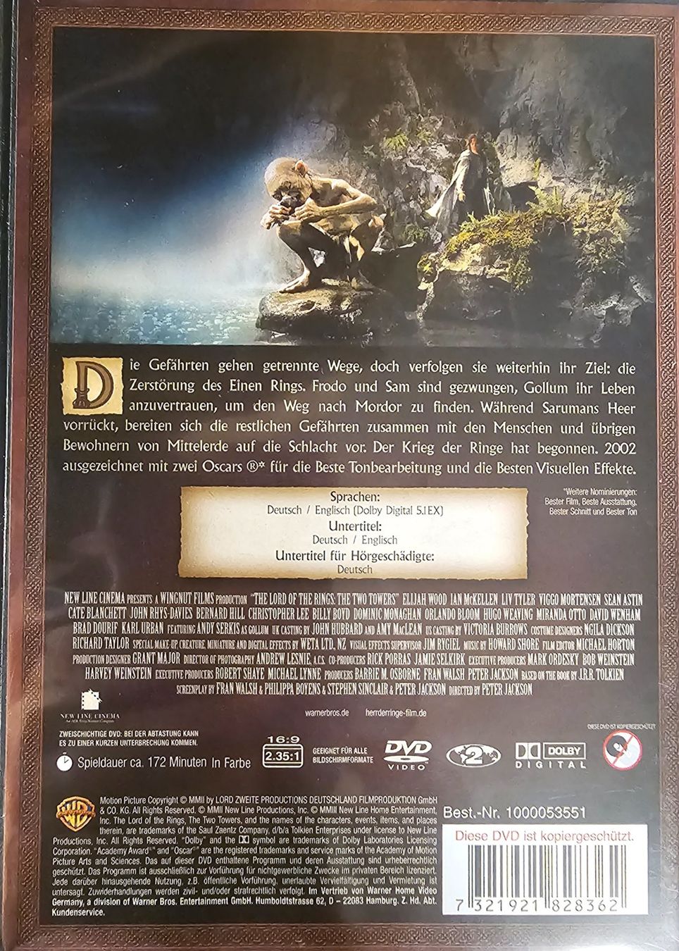 Alle DVDs: Der Herr der Ringe - Die Zwei Türme – Gebraucht aus Wahlen b. Laufen von Cg10 1