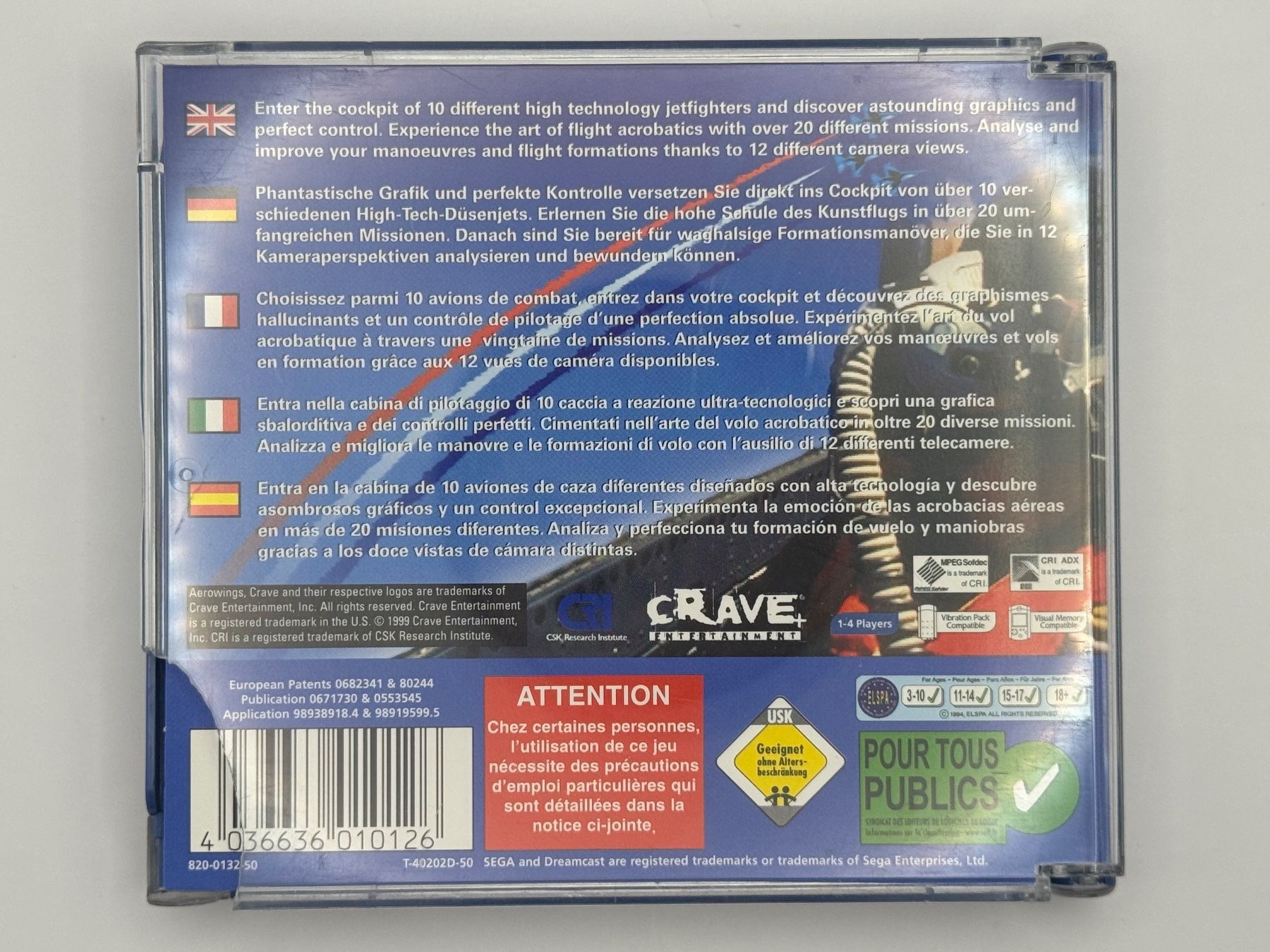 Sega Spiele: Dreamcast Aerowings – Gebraucht aus Bettlach von awi_7jcb 1