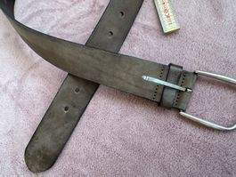Gürtel Leder braun /dunkelbraun von Vanzetti  Gr. 85 Leder