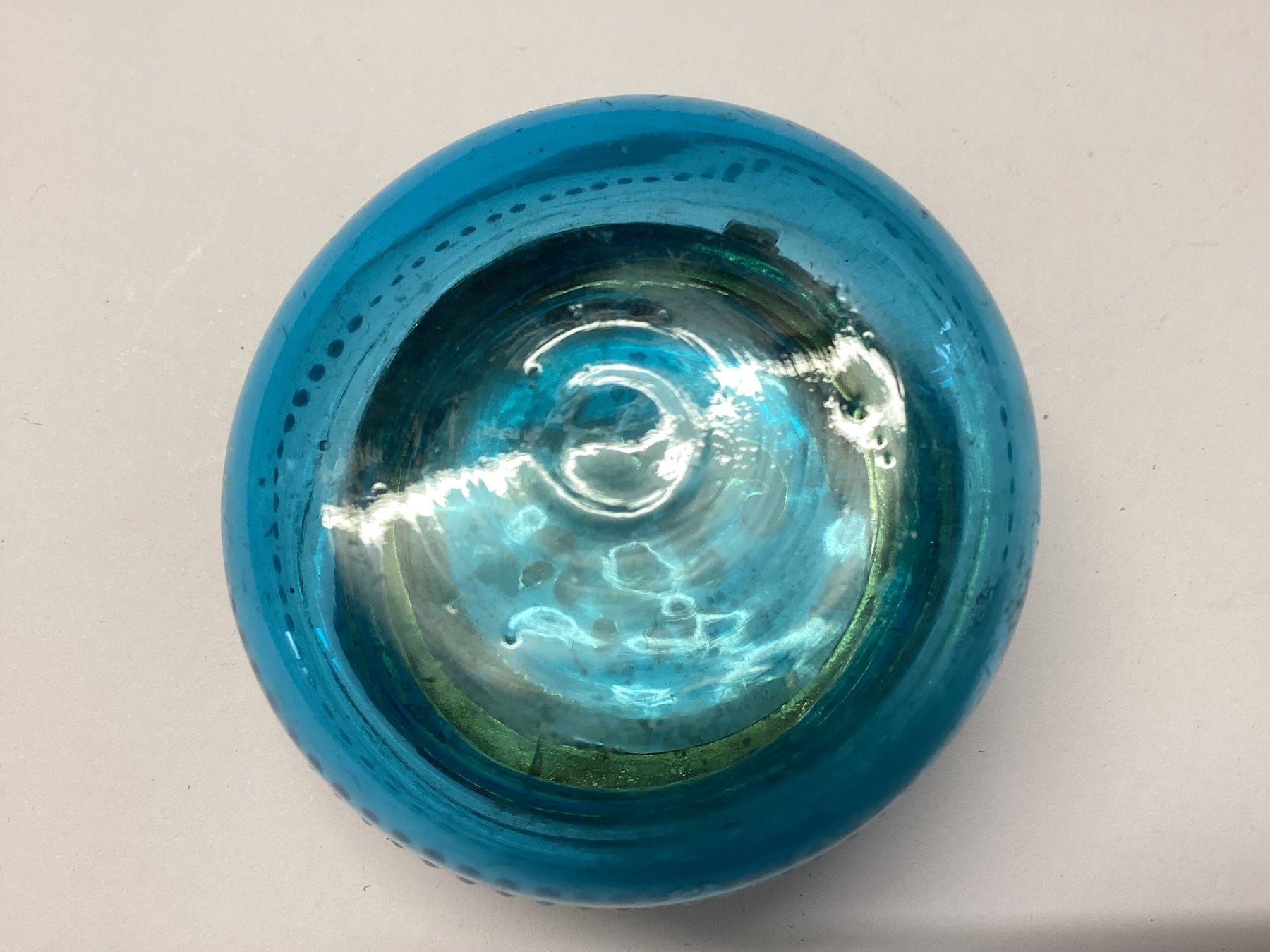 Gläser: Antike runde  böhmische Glas, Schmuckdose, Emaillemalerei – Gebraucht aus Eglisau von mar_5rn2 3