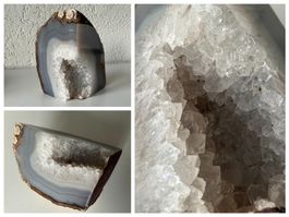Achat-Geode mit polierter Frontseite, 1,2 KG