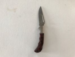 Couteau pliant robuste avec manche en bois foncé 🔪🌳