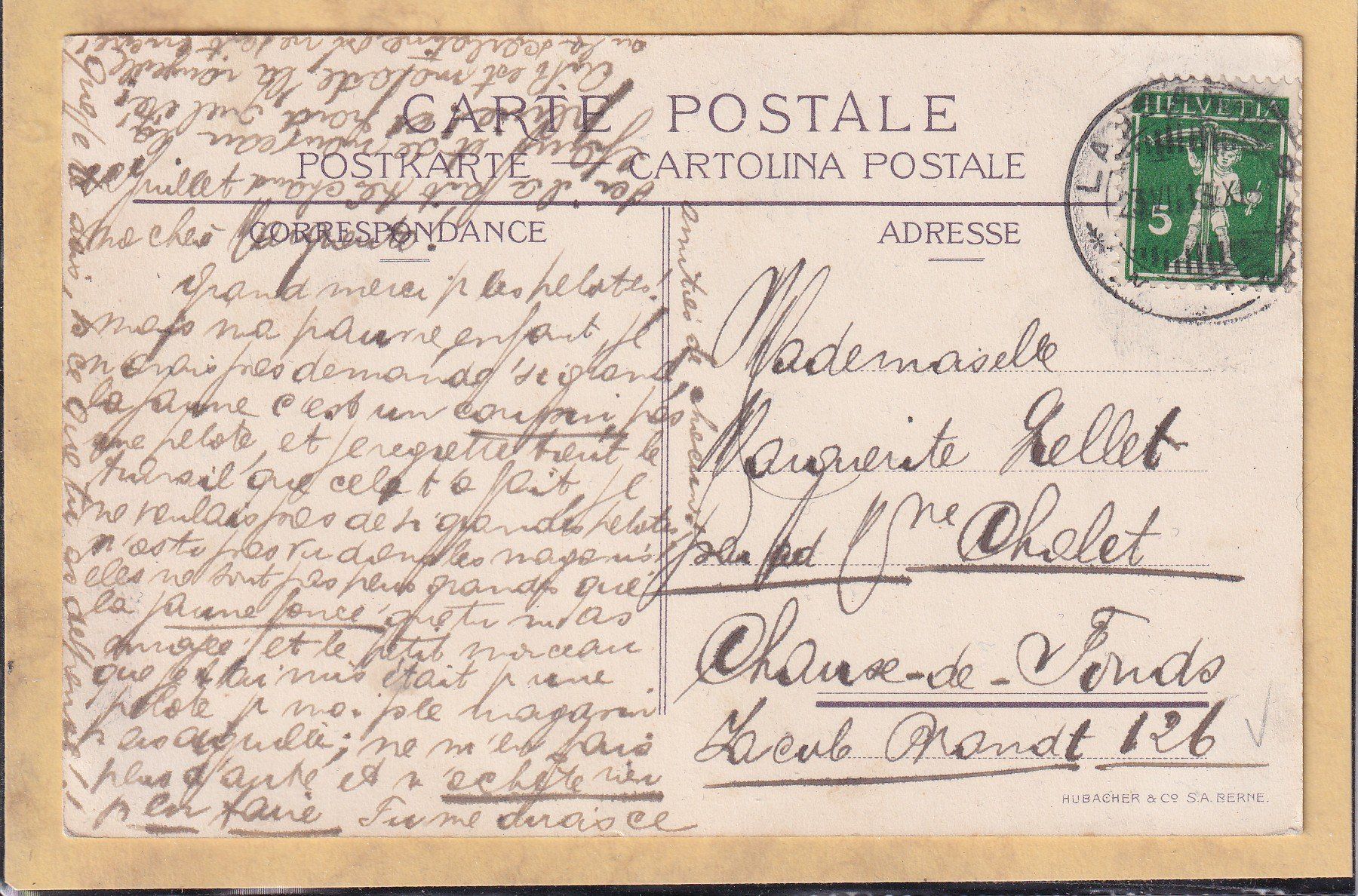 Cartes postales: Vevey - Ligne du Simplon - 1913 – D'occasion à Orvin par Pyaeschli 1