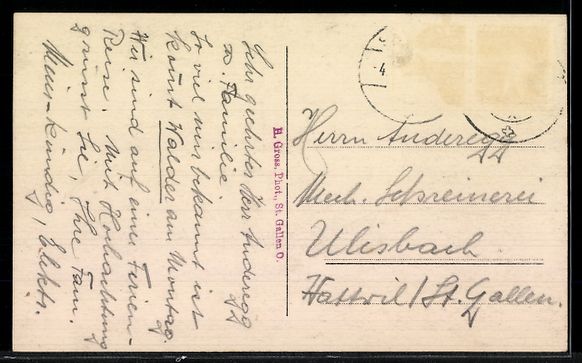Cartoline postali: AK Speicher, Ort mit Kirche und Bergpanorama – Usato da Berlin venduto da bartko-reher 1