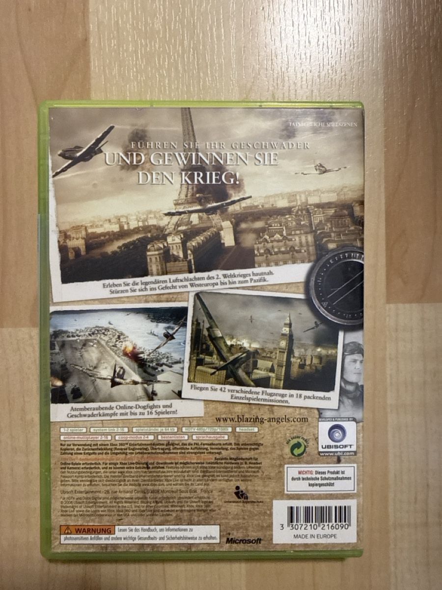 Microsoft Spiele: Blazing Angels Xbox 360 – Gebraucht aus Schaffhausen von sabdiu 2