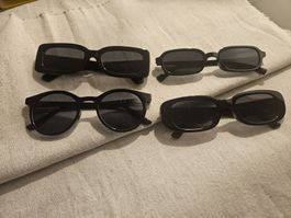Cosplay/Fasnacht/Larp Sonnenbrillen 4 STK ohne UV-Schutz