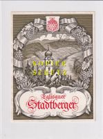 Etikette - Eglisauer Stadtberger /bd
