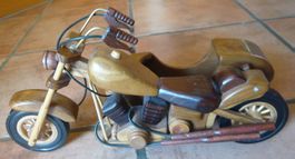 Motorrad aus Holz / Dekoration
