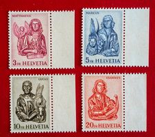 EVANGELISTEN SATZ 381 - 384 1961** POSTFRISCH