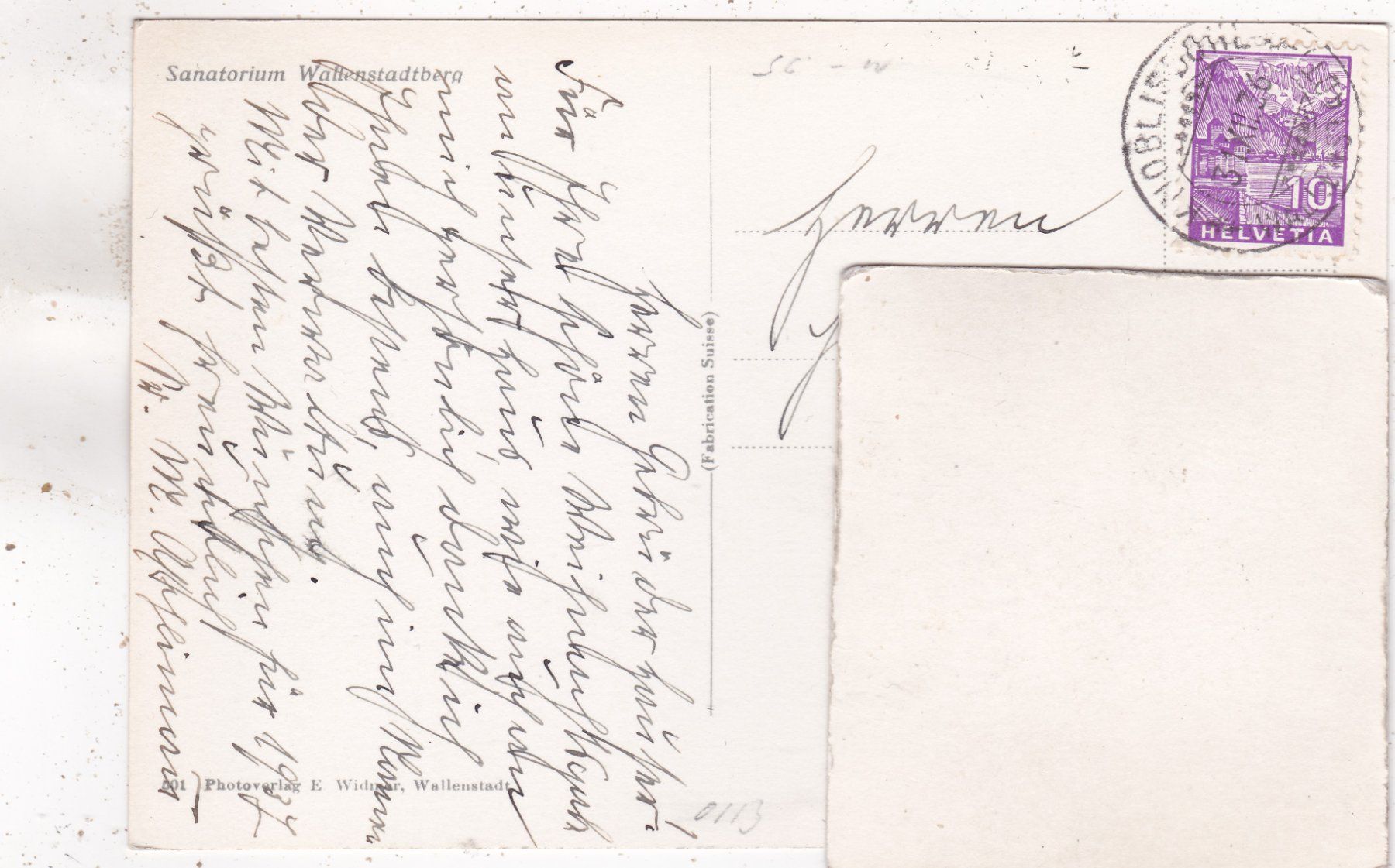 Cartoline postali: Sanatorium Wallenstadtberg Neujahr 1936 – Usato da Herisau venduto da Lisegrat2008 1