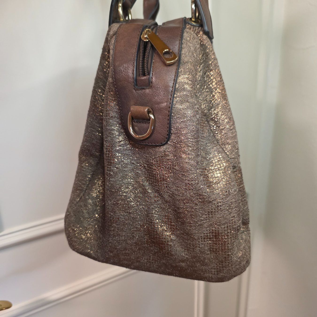 Borse da donna: Bronzefarbene Tasche mit Schmuckdetails – Usato da Wald ZH venduto da CapLux 3