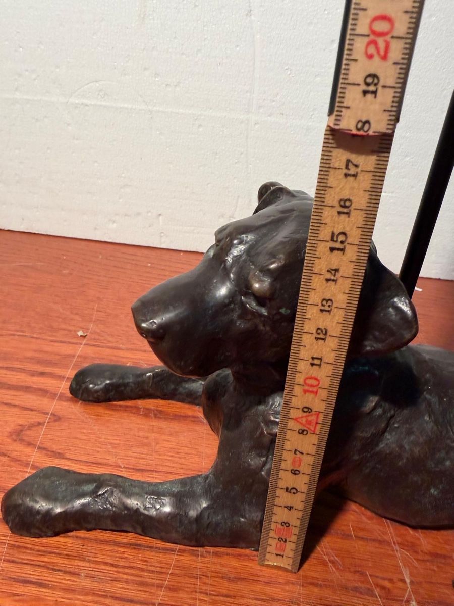 Statuette: Dog shaped door stop black cooper  – Usato da Lausanne venduto da artnouveau04 7