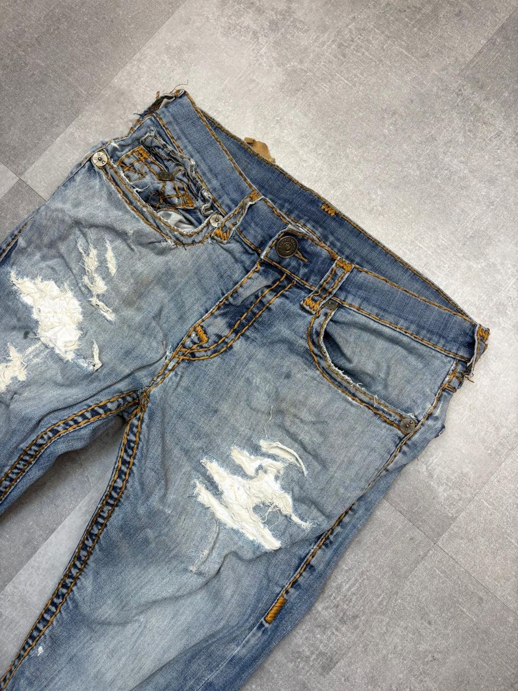 True Religion Jeans: True Religion Straight Jeans - Grösse L/34 – Usato da Werdenberg venduto da hase.vintage 3