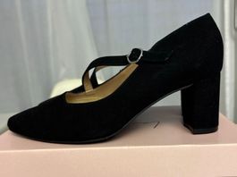 New La Shoe Black Suede Heels, EU 40 - Chic & Comfy! ✨