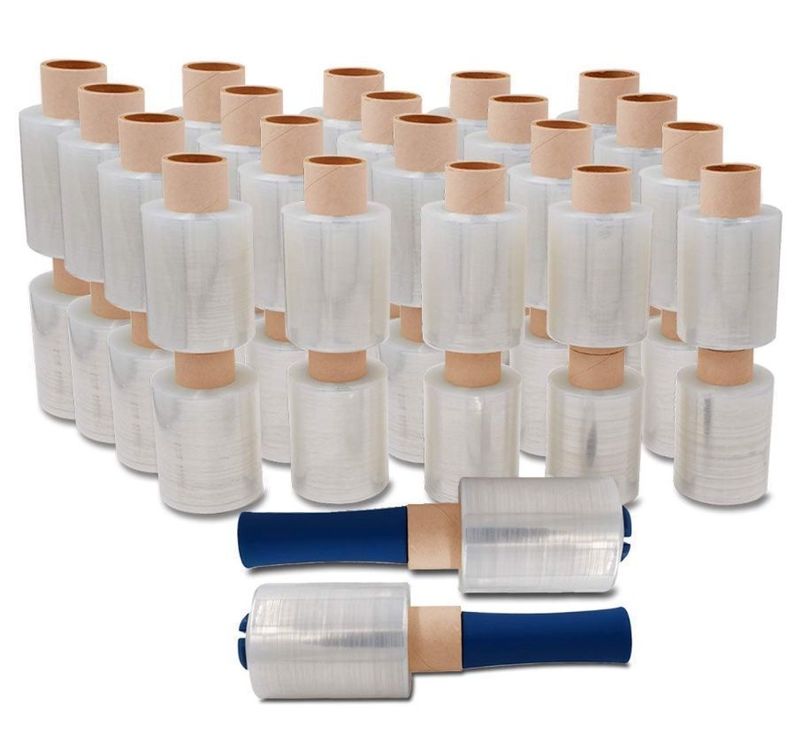 40 Rolls Mini Stretch Film Bundle Stretch Film Hand Stretch Film 100 Mm 23 µm With 150 M - Foto 8