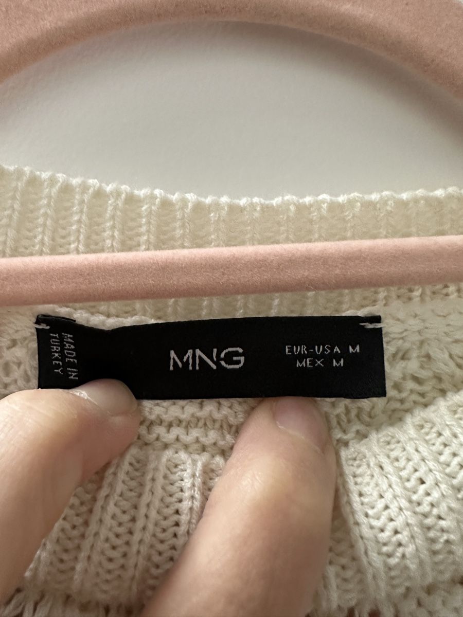 Mango Maglioni & Felpe: Damen Pullover MNG gestrickt weiss Grösse M gebraucht – Usato da Bern venduto da Tana31 1