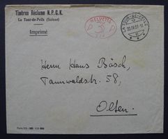 1931, Firmen - Freistempel auf Brief von La Tour de Peilz VD