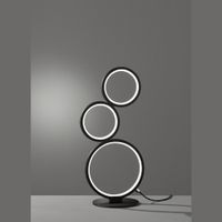 LED Tischleuchte, Schwarz, Dimmer, IP20