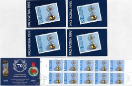 1993:Frankatur gültig 5x PP Markenheftchen Sennnenohrring **