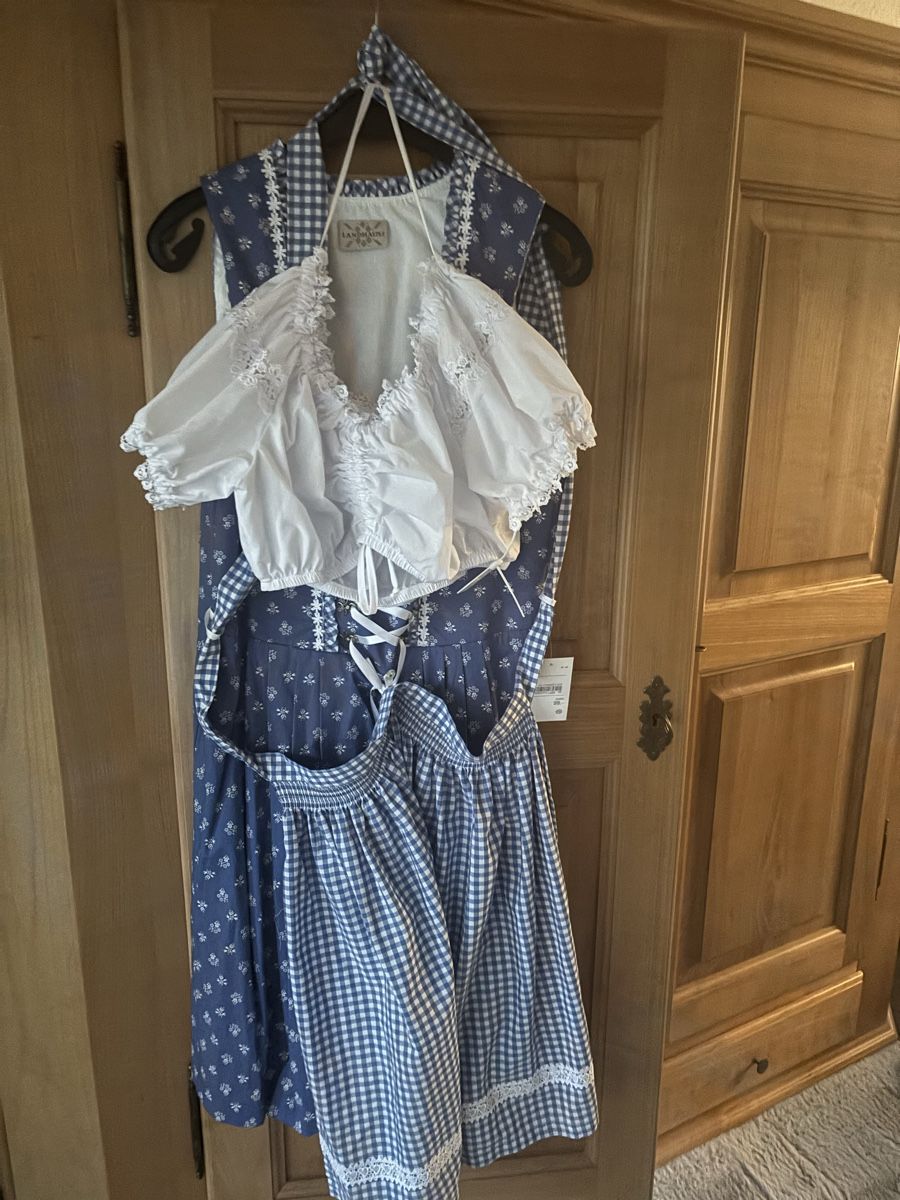 C&A Vestiti: Dirndl blau/weiss Grösse 44 – Nuovo e nell'imballaggio originale da Wetzikon ZH venduto da davos74 4