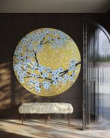 „Awakening" Sakura Kunst auf Goldenem Kreis