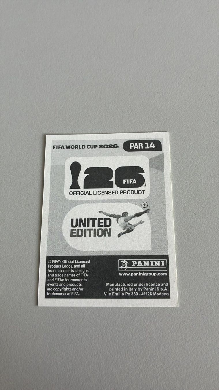 Panini Carte collezionabili: Carte panini 2026 - PAR 14 – Nuovo (secondo la descrizione) da La Neuveville venduto da Ibo2300 1