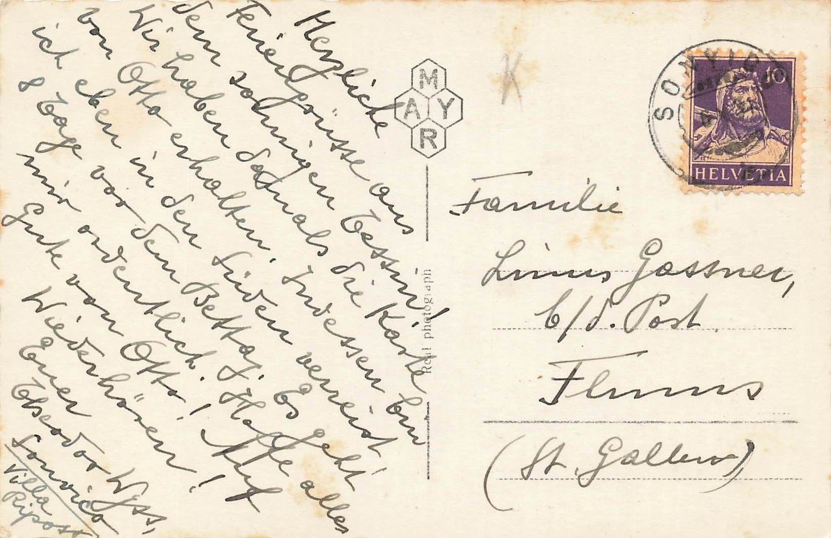 Cartoline postali: Lago di lugano sonvico – Usato da Biasca venduto da Blenio71 1