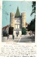 Basel - Spalentor Farblitho + 1899