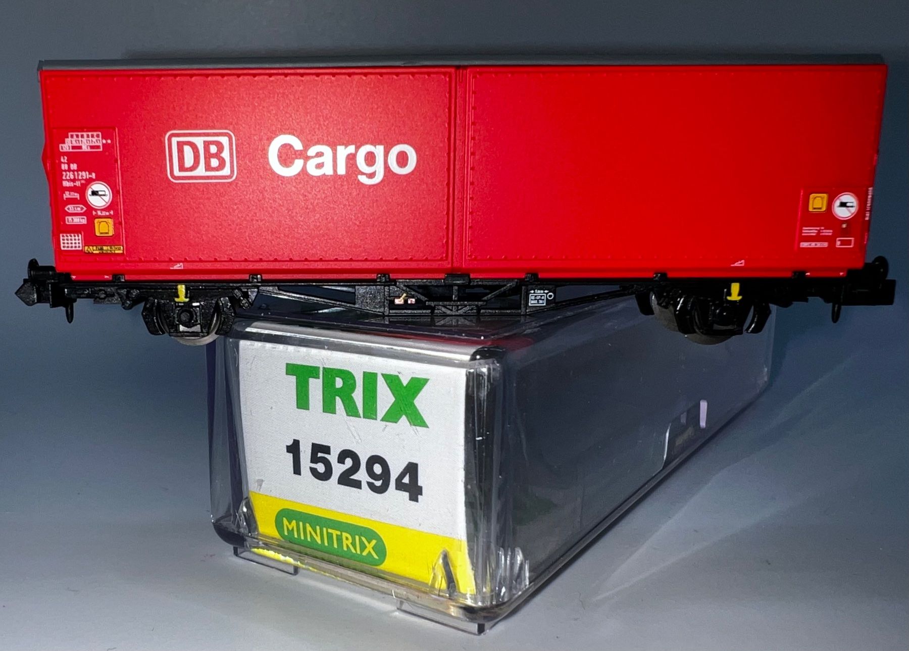 Trix Modellini di ferrovie: Minitrix, Schiebewandwagen , CARGO der DB (15294) – Nuovo (secondo la descrizione) da Basel venduto da jonnyhaas