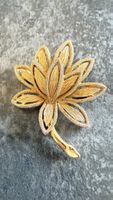 Broche vintage AVON fleur dorée - Bijou Printemps 🌻 (56)