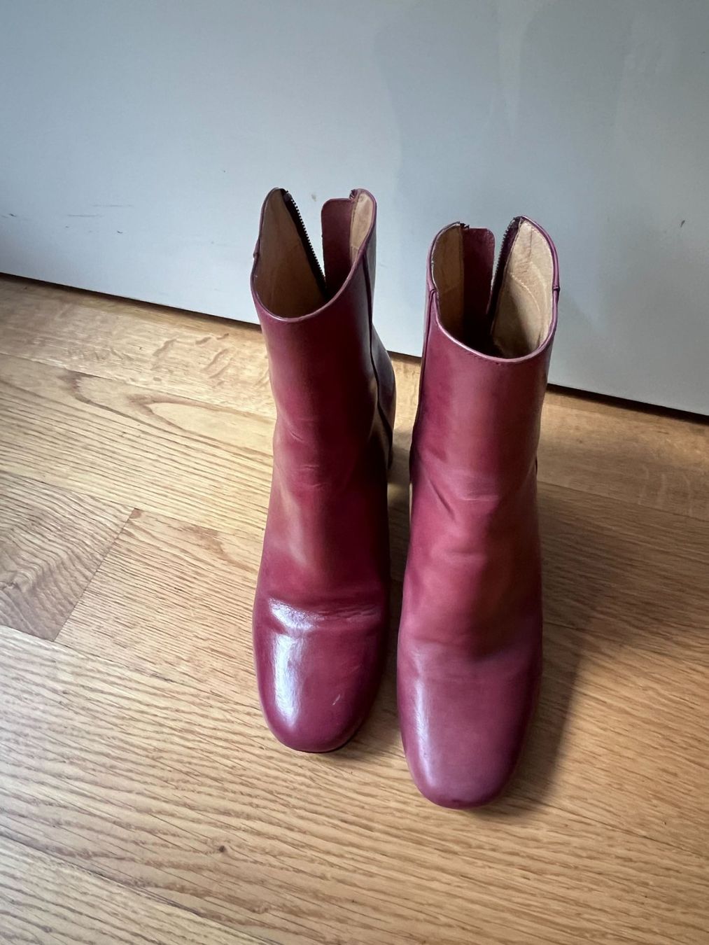 Sandro Scarpe da donna: Sandro burgundy leather boots (EU 37) – Nuovo (secondo la descrizione) da Zürich venduto da kry_85p7
