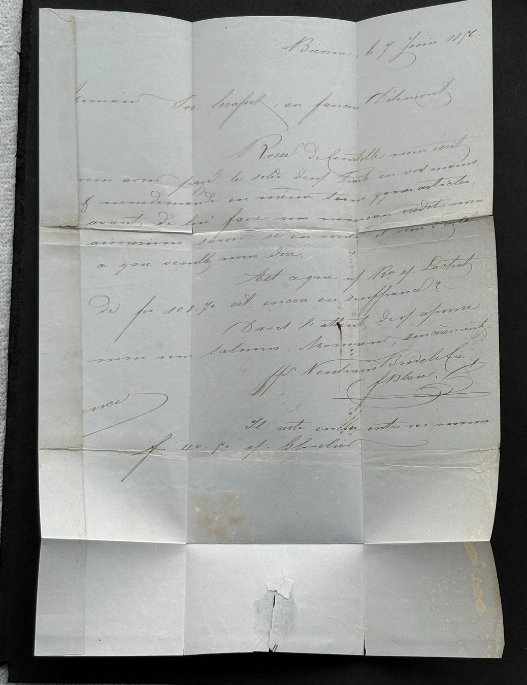 Tutti i francobolli: FALTBRIEF STRUBEL 23B VON 1856 – Usato da Ostermundigen venduto da Heavenmaus75 3