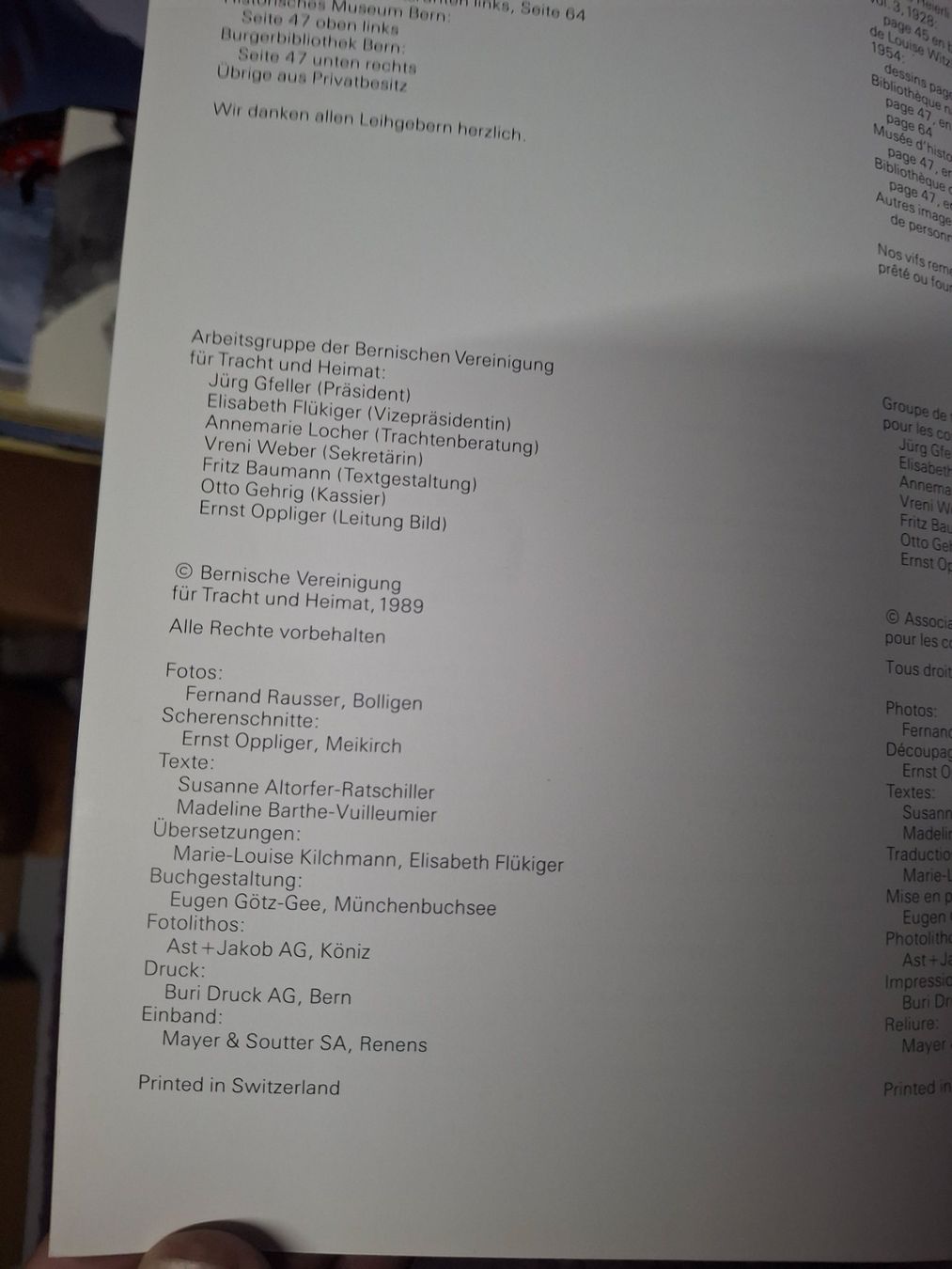 Bücher: Buch Unsere Berner Trachten – Gebraucht aus Horriwil von TOKYONIGHTS 1