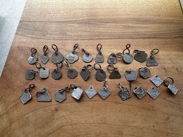 Antike Hundemarken Sammlung TI ab 1955