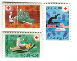 Briefmarken "Rotes Kreuz". Finnland.